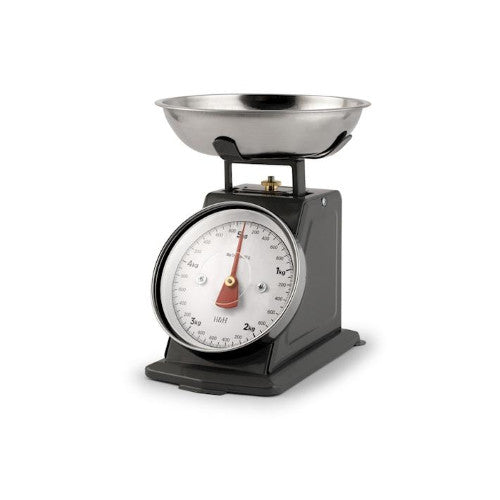 Bilancia cucina meccanica in acciaio inox colore antraciteH&H