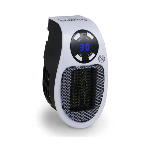 Mini termoventilatore plug-in 500W con Display LED