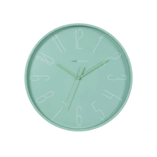 OROLOGIO DA PARETE IN PLASTICA MILANO DIAM. 30CM verde
