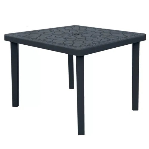 Tavolo Gruvyer 90x90 in polipropilene Antracite
