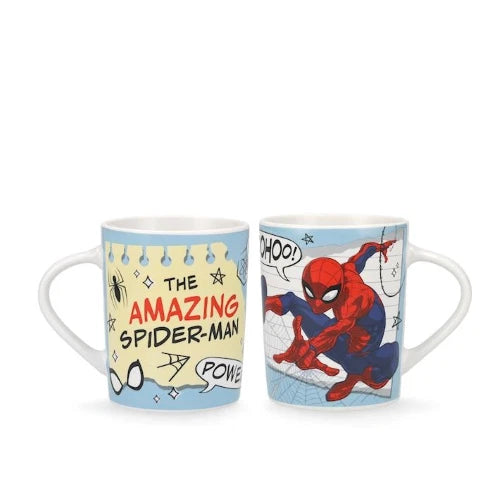 Home in rombo - Mug spiderman hero disney in new bone china decorata cc 330 azzurra