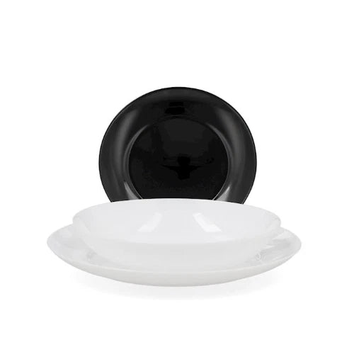Arc - SET APY 18 PEZZI BIANCO E NERO - VETRO TEMPERATO LUMINARC