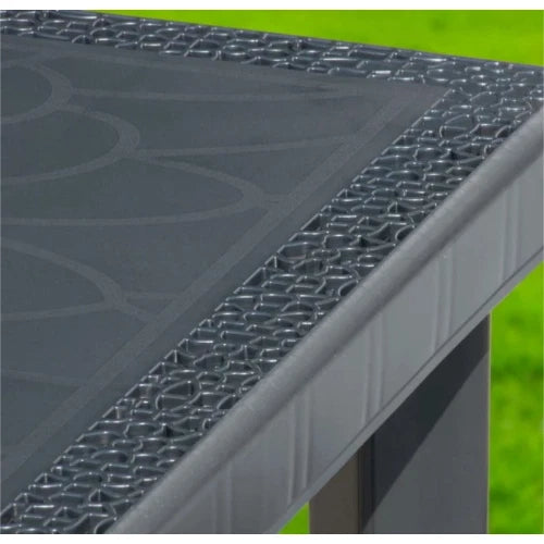 Tavolo Gruvyer 90x90 in polipropilene Antracite