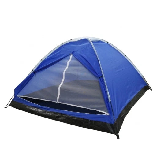 Tenda da Campeggio 4 Posti Blu 240x210x130 cm – Tenda Igloo Familiare per Outdoor