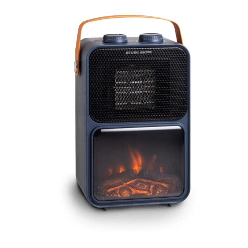 Termoventilatore con oscillazione ed effetto caminetto  1200W