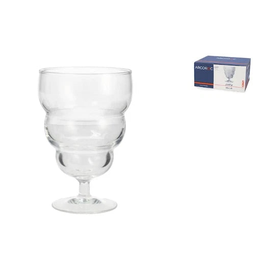 Arc - set 6 Coppe dessert jolly in vetro trasparente cl 45