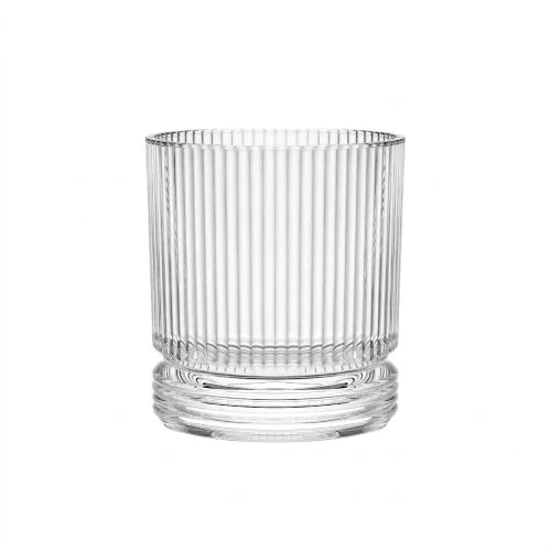 H&H - 4x H&H Confezioni 6 bicchieri Lenox in vetro rigato cl 36