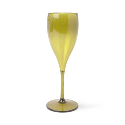 Set di 4 bicchieri da champagne in acrilico Henry - Colore oliva