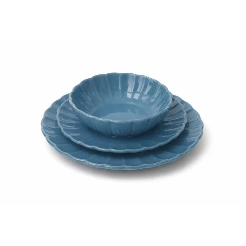 Brandani set piatti 18 pezzi Calipso avio stoneware