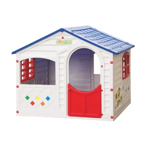 Casetta Casamia Baby House in plastica con 4 aperture