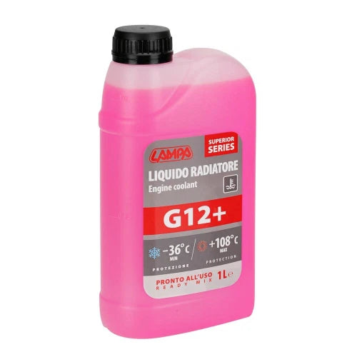 Superior-Rosso G12+, liquido antigelo radiatore - (-36°C/+108°C) - 1 L