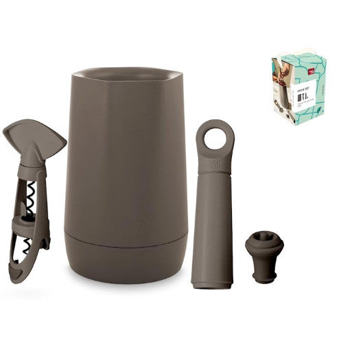 Vacu Vin Set wine host colore antracite