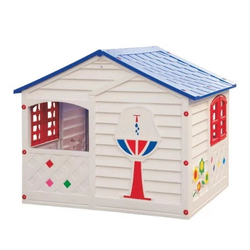 Casetta Casamia Baby House in plastica con 4 aperture