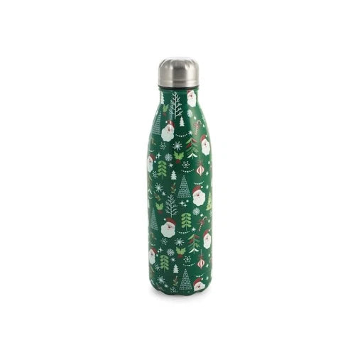 Bottiglia termica natale verde in acciaio inox lt 0,5H&H