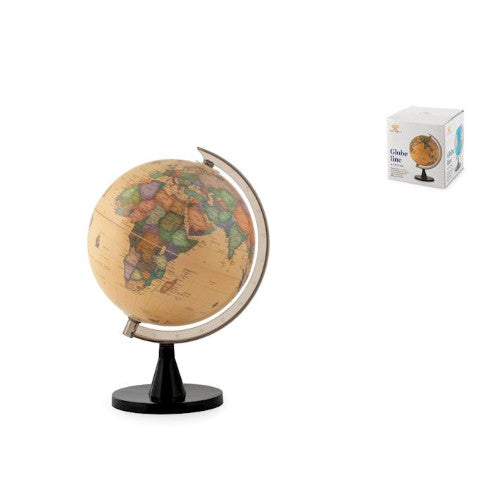 Globo mappamondo girevole con base in plastica 14.5cm