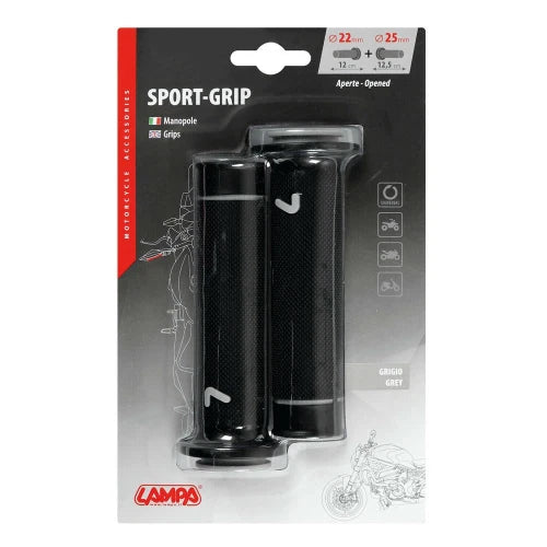 Coppia manopole Sport-Grip Grigio