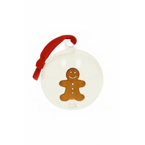 SFERA CHRISTMAS OMINO INTERNI   VETRO BOROSILICATO