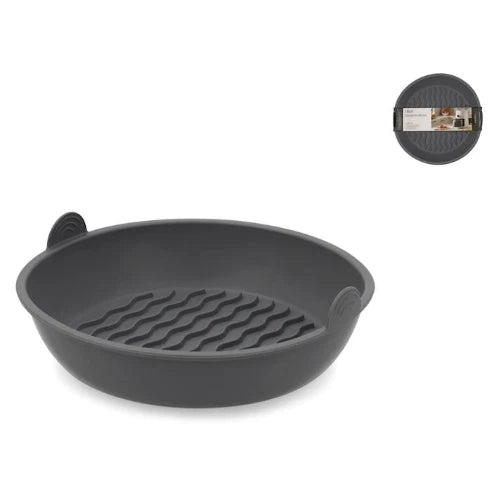 H&H - Contenitore in silicone per friggitrice ad aria tondo cm 23