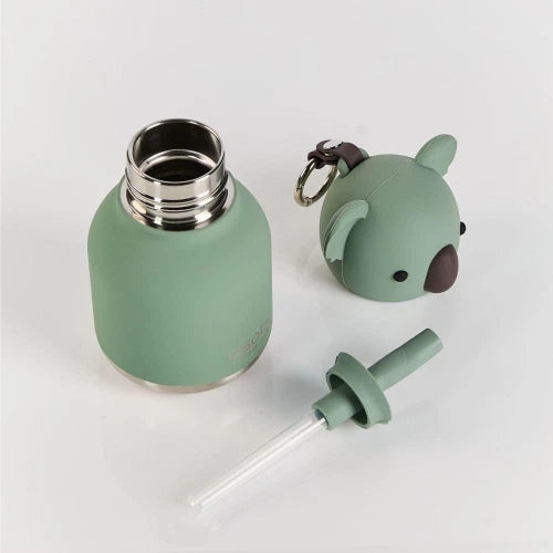 Mini Bestie Koala - Borraccia termica da 200 ml con cannuccia