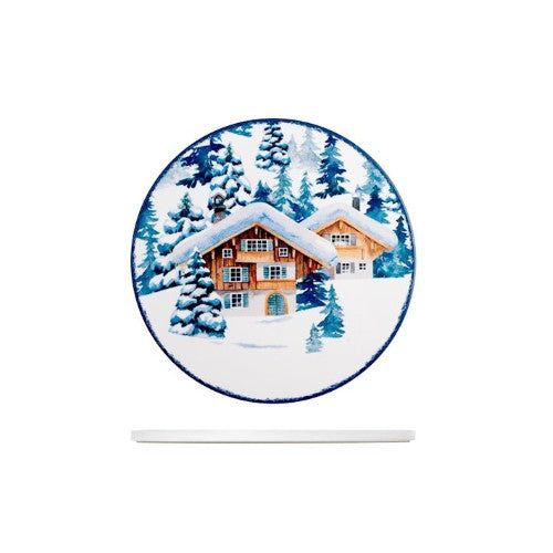 Sottopentola Natalizio in Ceramica Casa Innevata H&H