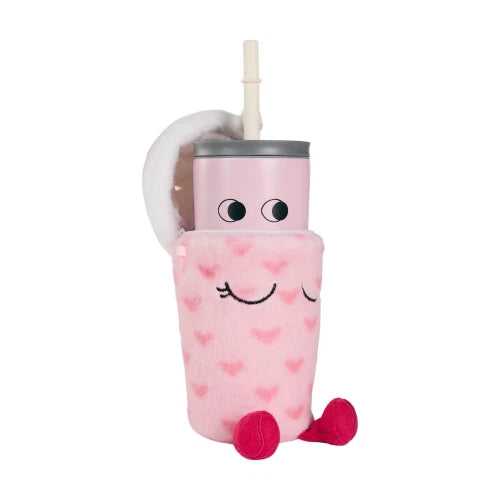 Fuzzie Lulu - Tazza termica con coperchio in peluche 360 ml