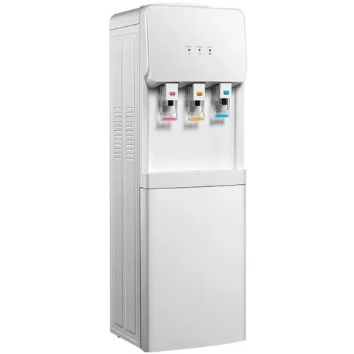 Dispenser d'Acqua da Pavimento con Vano Portaoggetti - Bianco