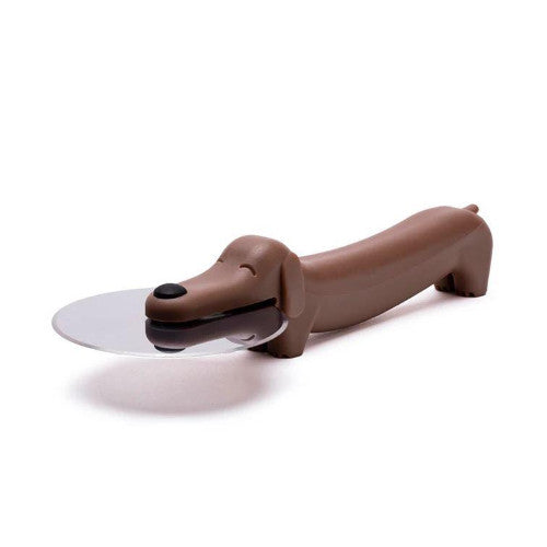 Tagliapizza puperoni cane con frisbee