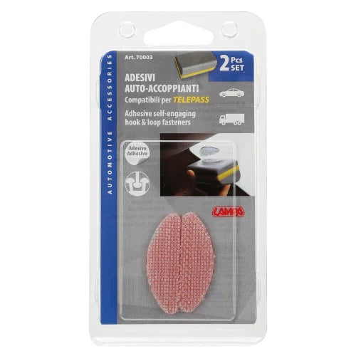 Adesivi con sistema attacca/stacca, set da 2 pz