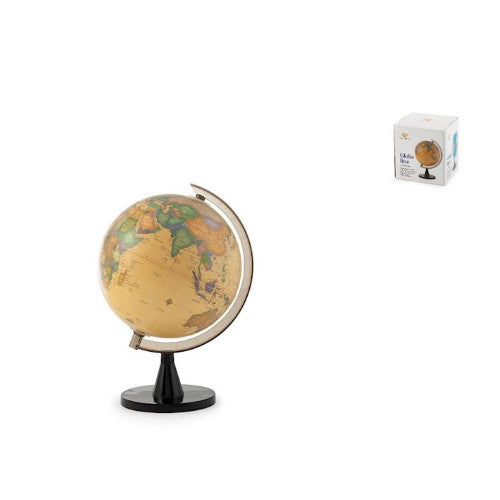 ROYAL NORFOLK Globo mappamondo girevole con base in plastica 10.5cm
