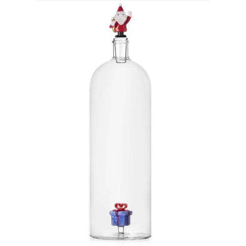 Ichendorf Bottiglia babbo natale e regalo azzurro christmas tales