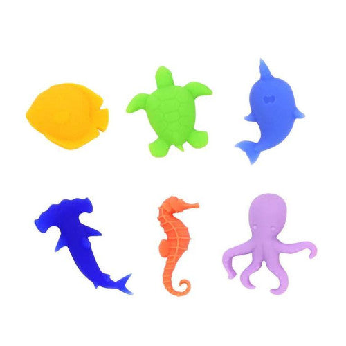 WINKEE Segnabicchieri set sea animali