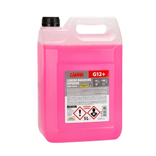 Superior-Rosso G12+, liquido antigelo radiatore - (-36°C/+108°C) - 5 L