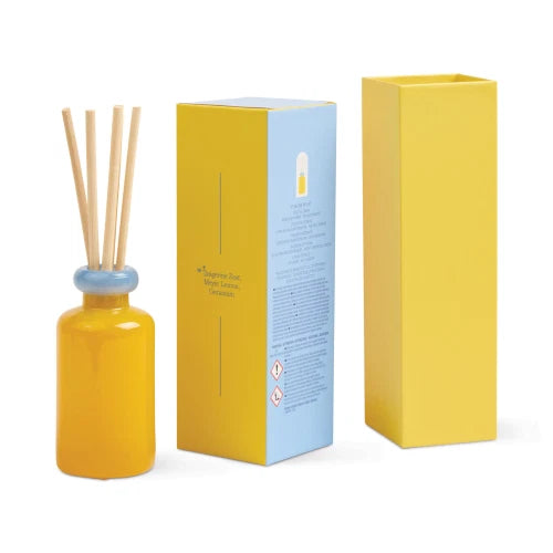 Diffusore in vetro impilabile da 94 ml (3,2 fl oz) giallo e blu - Limone frizzante