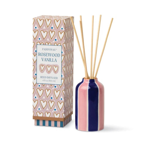 Diffusore in ceramica a forma di cuore A Dopo 4 fl oz/118 ml - Legno di rosa e vaniglia