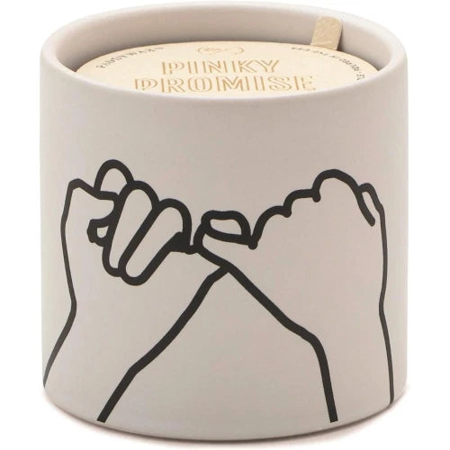 Candela in ceramica Impressions 163 g - Bianca - Pinky Promise - Fico selvatico e cedro