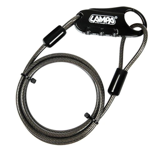 Portex, lucchetto antifurto con cavo di sicurezza - 150 cm