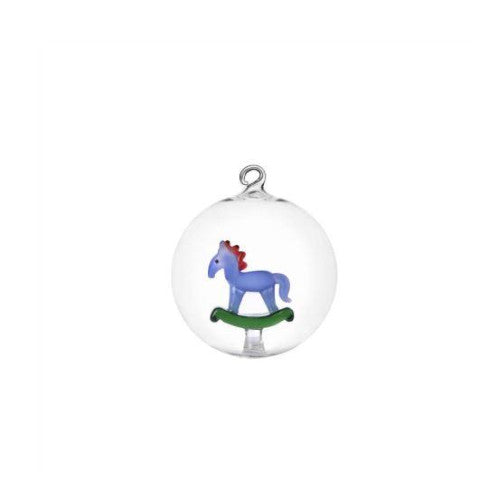 Ichendorf Palla di Natale cavallo a dondolo schiaccianoci