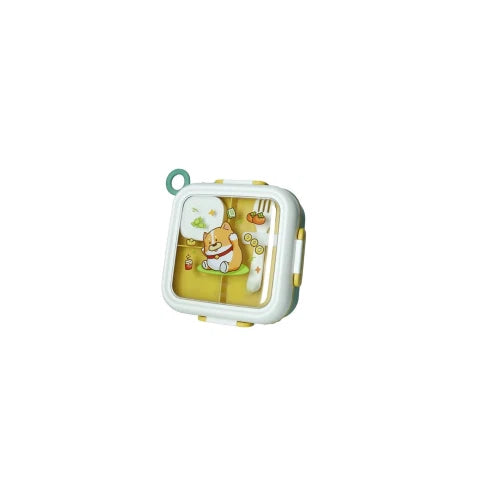 Brandani LUNCH BOX SOTTOVUOTO L'ORA DELLA PAPPA C/FORCHETTA, PORTACONDIMENTI SALVIA