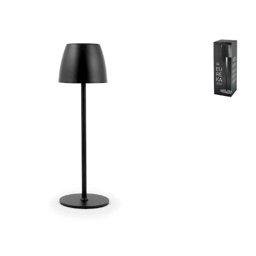 H&H - Lampada eureka da tavolo in metallo nero cm 38