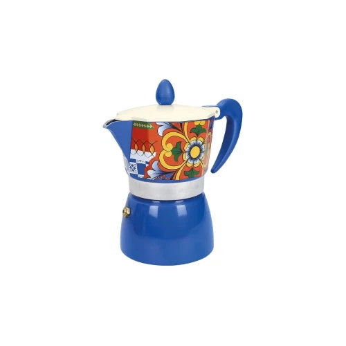Brandani CAFFETTIERA ROSALIA BLU 3 TAZZE ALLUMINIO