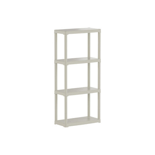 Scaffale ECRU' in polipropilene a 4 ripiani 600x300xH 1330 mm.