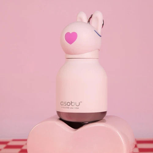 Mini Bestie coniglio - Borraccia termica da 200 ml con cannuccia