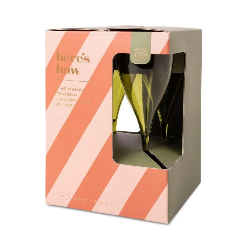 Set di 4 bicchieri da champagne in acrilico Henry - Colore oliva
