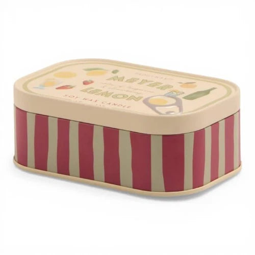 Candela in latta con stampa al limone Bistro da 127 g (4,5 oz) - Limone Meyer