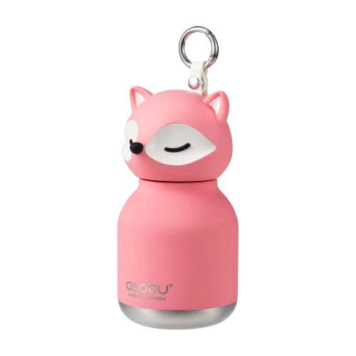 Mini Bestie Volpe Rosa - Borraccia termica da 200 ml con cannuccia