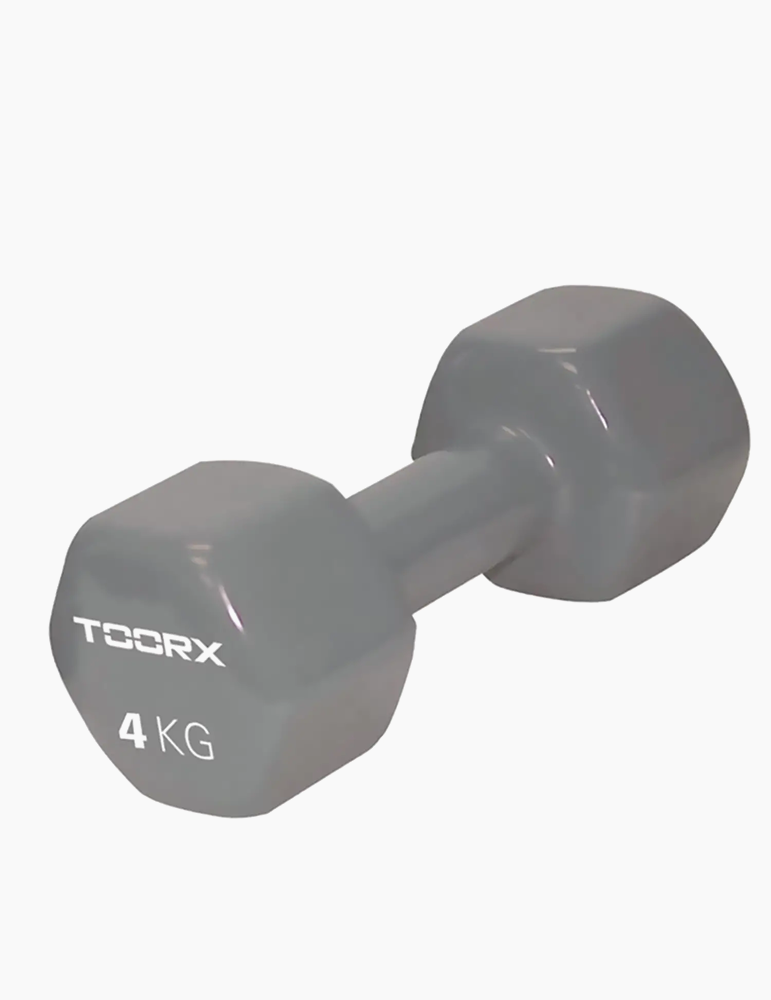 Manubrio in Vinile da 4 kg  Grigio Chiaro Toorx