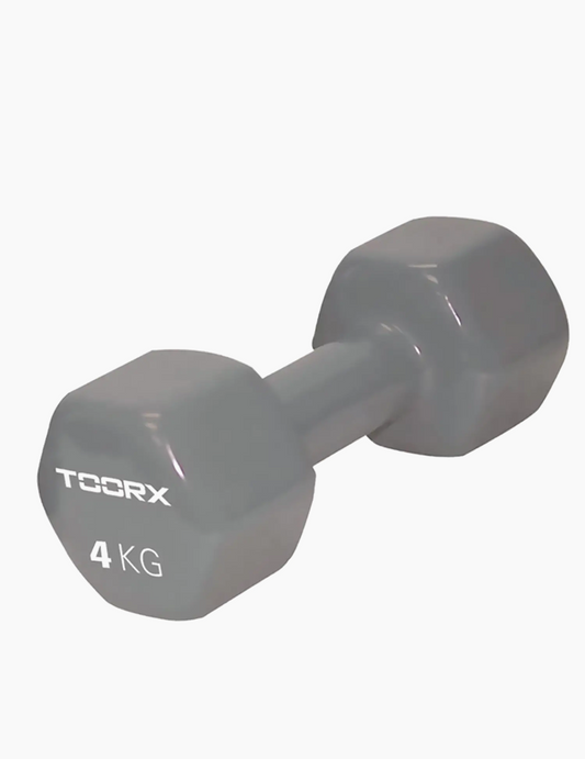 Manubrio in Vinile da 4 kg  Grigio Chiaro Toorx